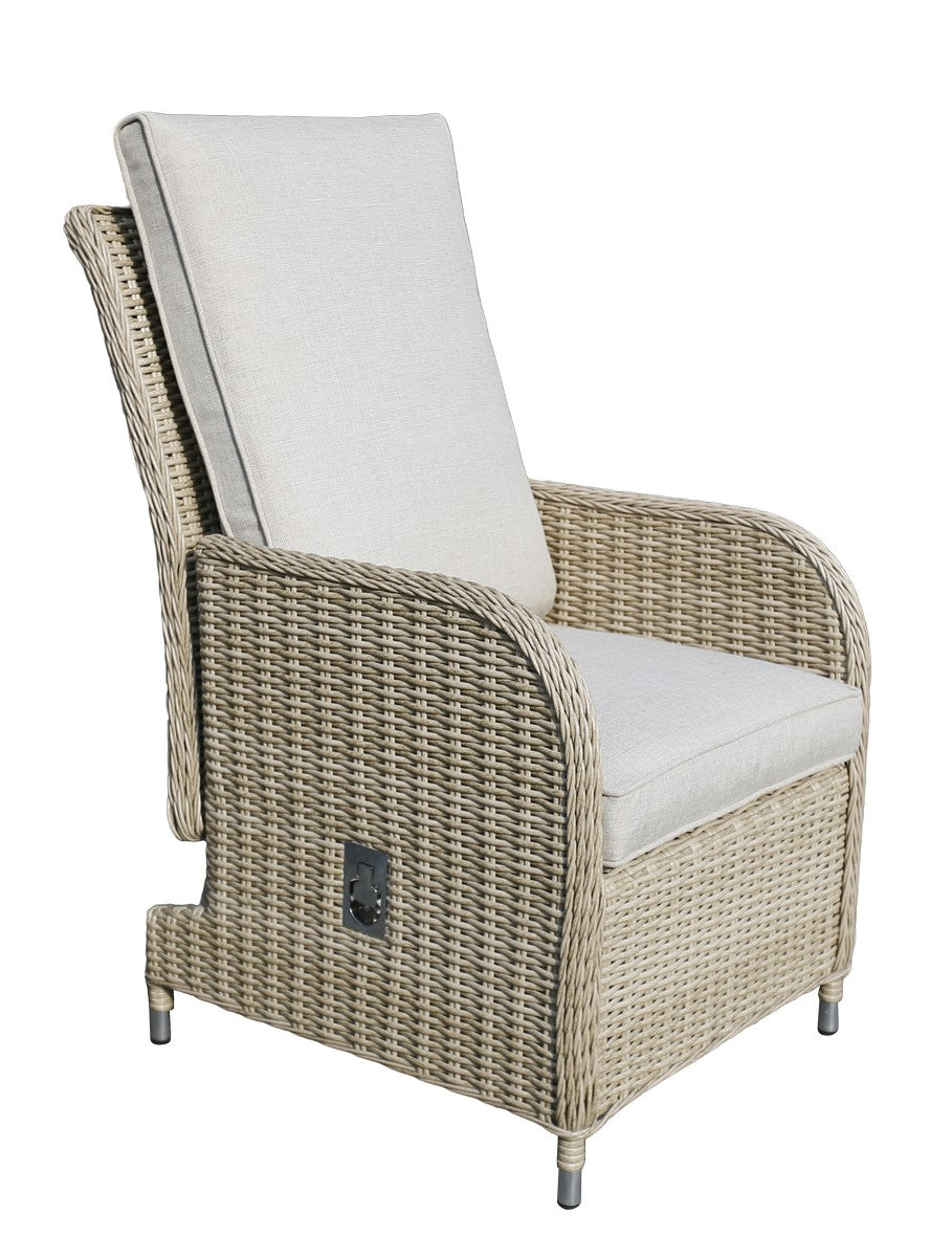 Rattan Garden Patio Dining Set by Mayfair - 6 Seats Grey