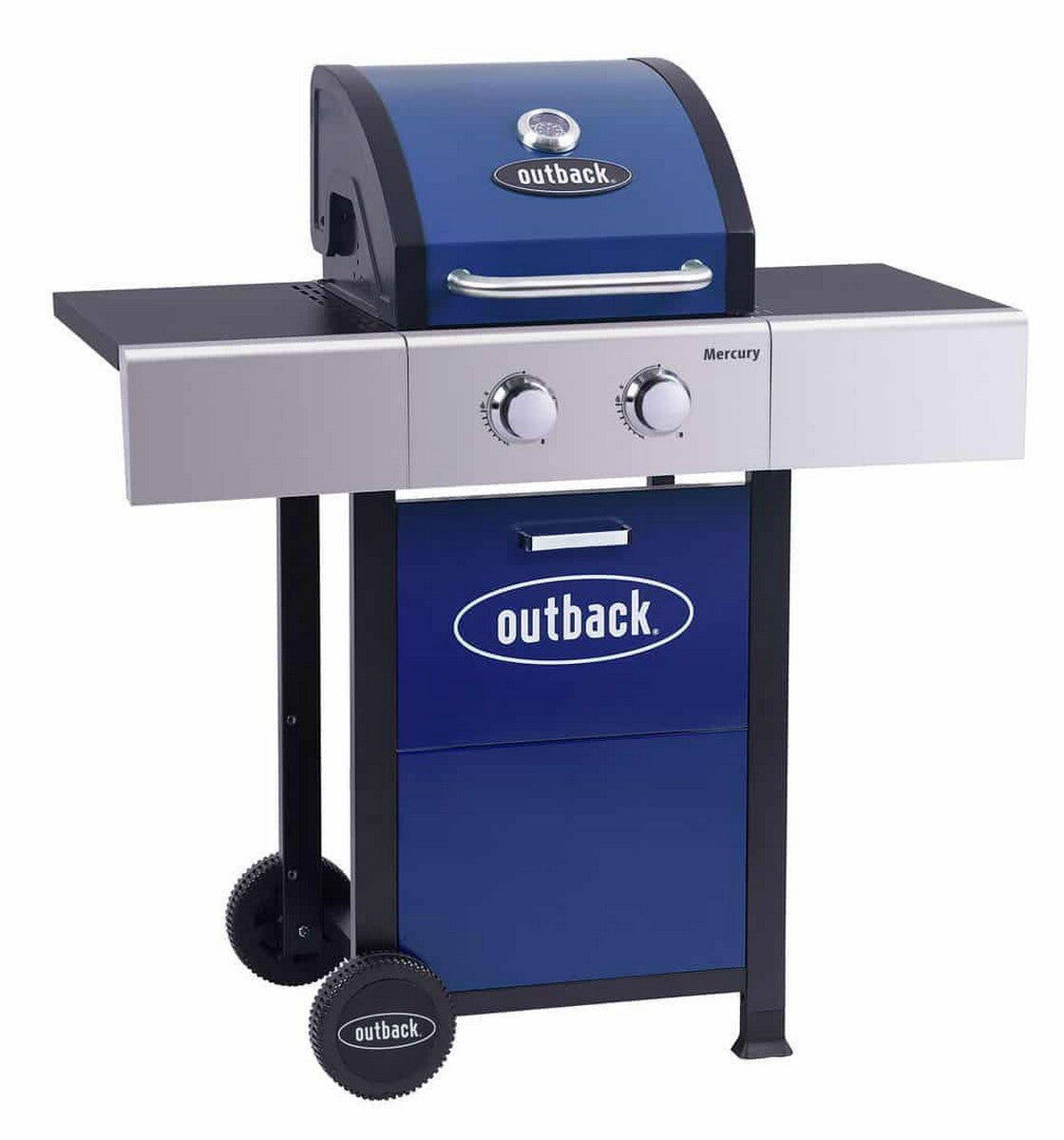 Mercury Gas BBQ 2 Burner Steel & Enamel 117cm by Outback