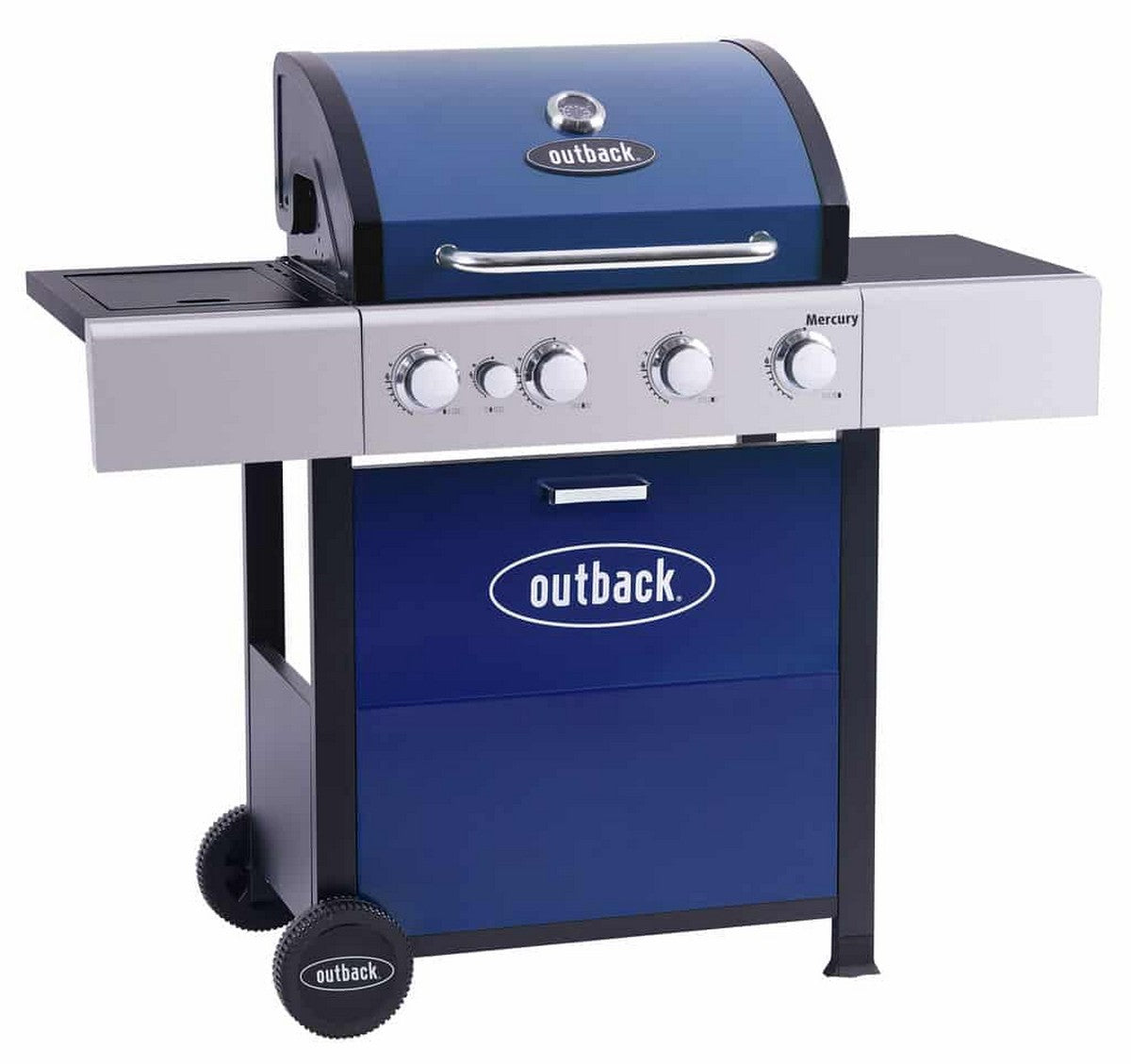 Mercury Gas BBQ 4 Burner Steel & Enamel 131cm by Outback
