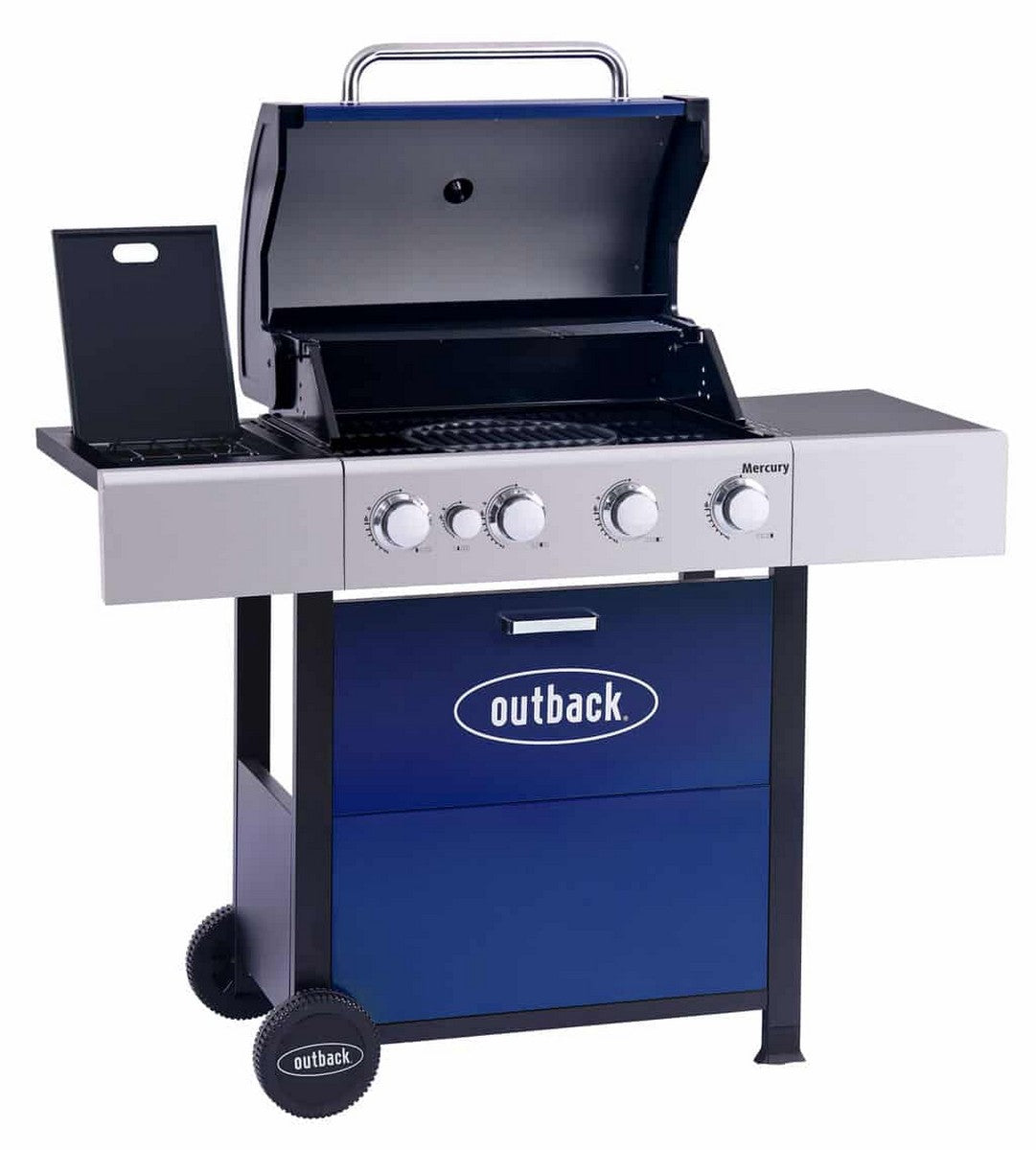 Mercury Gas BBQ 4 Burner Steel & Enamel 131cm by Outback