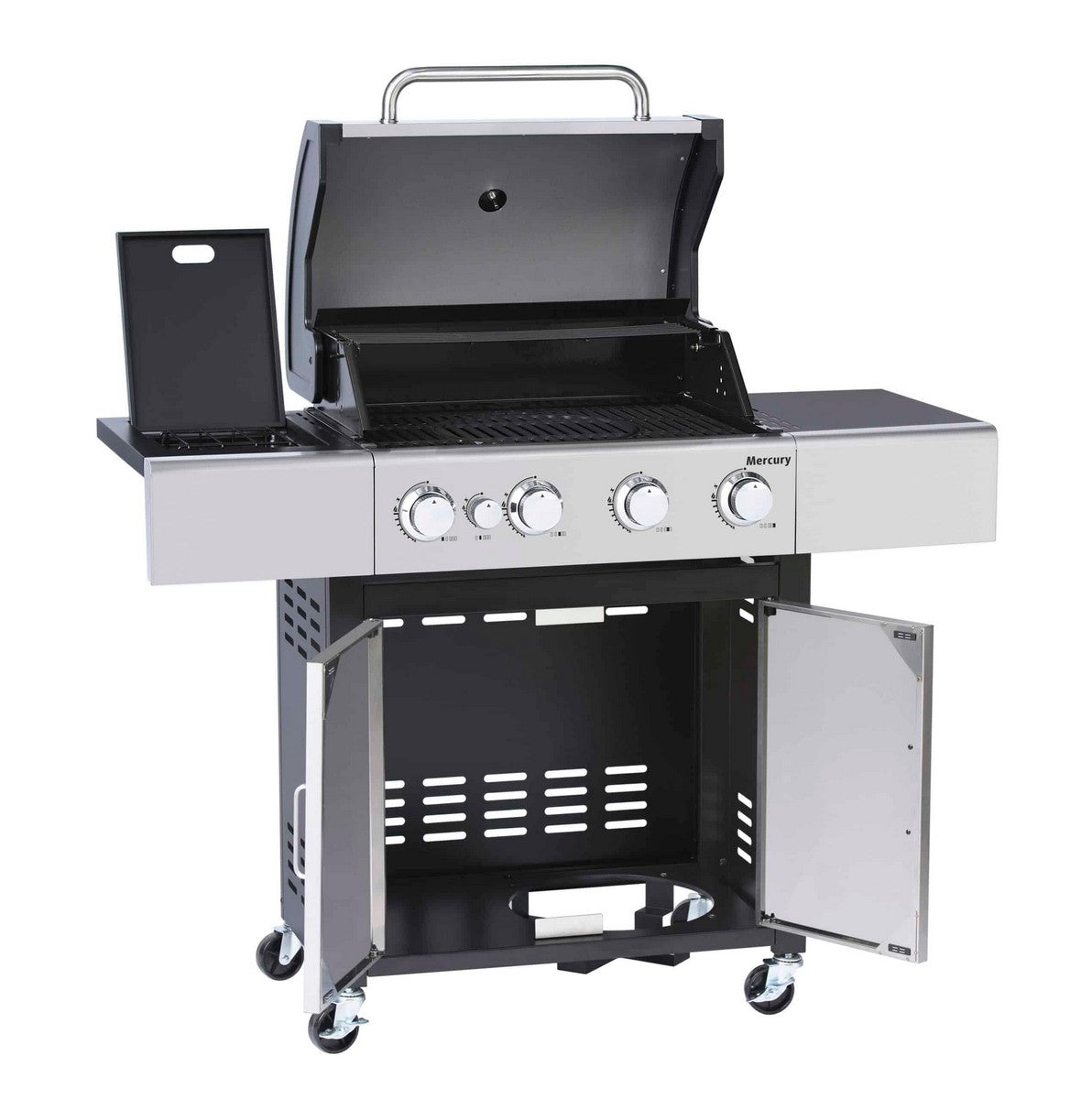 Mercury Gas BBQ 4 Burner Steel & Enamel 130cm by Outback