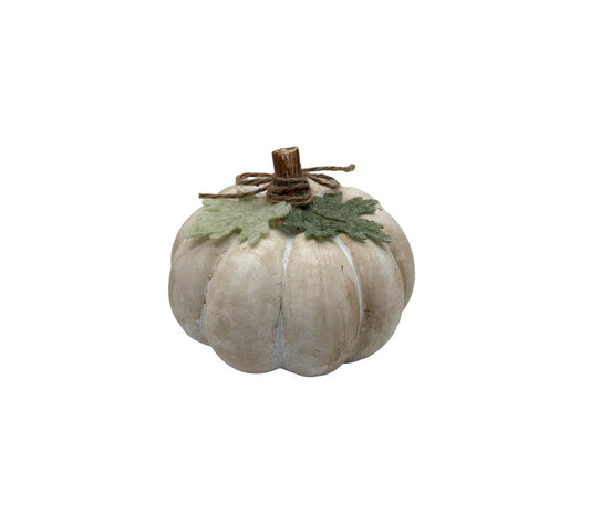 Pumpkin Halloween Decoration White - 16cm by Fangtastic