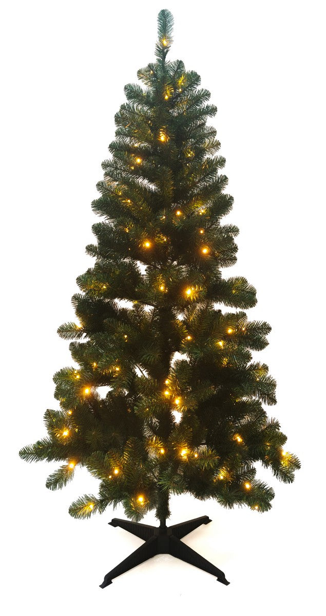 6ft Prelit Christmas Tree Artificial - with LED Lights Warm White 425 Tips  by Merry & Bright