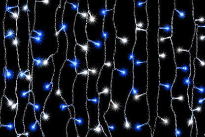 Christmas 1000L Blue & White Icicle Light by Merry & Bright