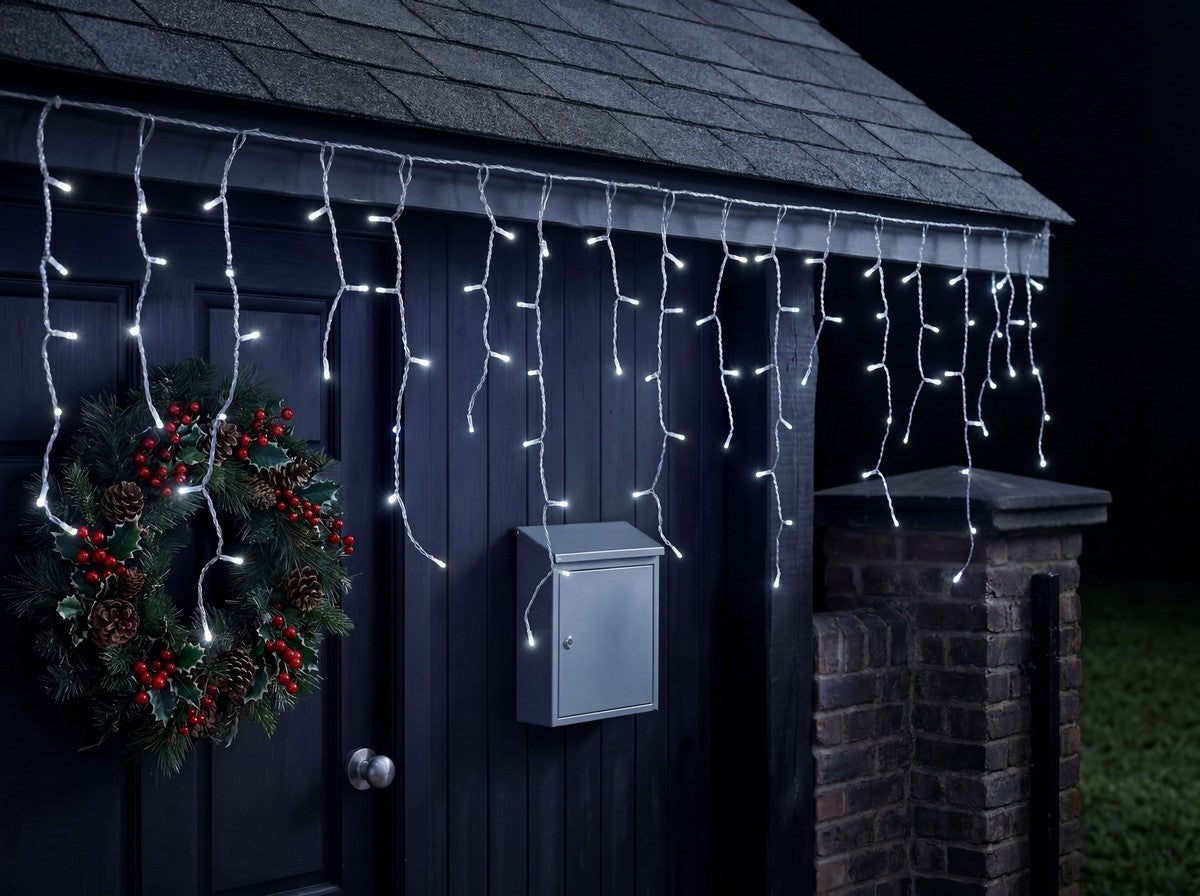 Christmas 1000L Cool White Icicle Light by Merry & Bright