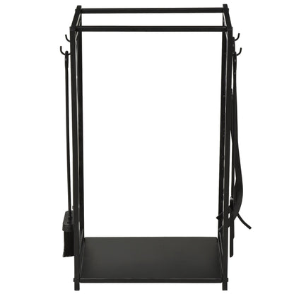 Heavy Duty Firewood Wood Log Rack Fireplace Wood Storagew/ 4 Tools