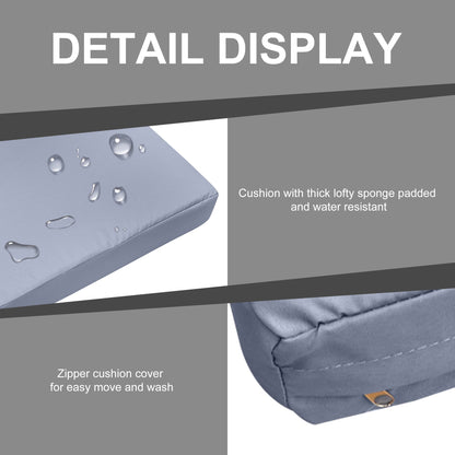 3 Seater Weather Resistant Outdoor Garden Rattan Sofa Grey