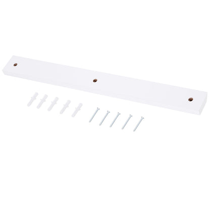 Folding Wall-Mounted Drop-Leaf Table With Chalkboard Shelf multifunction White