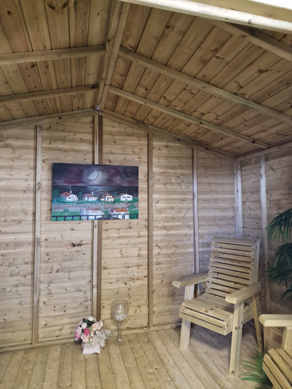 Chatsworth Garden Summerhouse 12FT Front x 12FT Deep by Churnet Valley - CHATS12X12