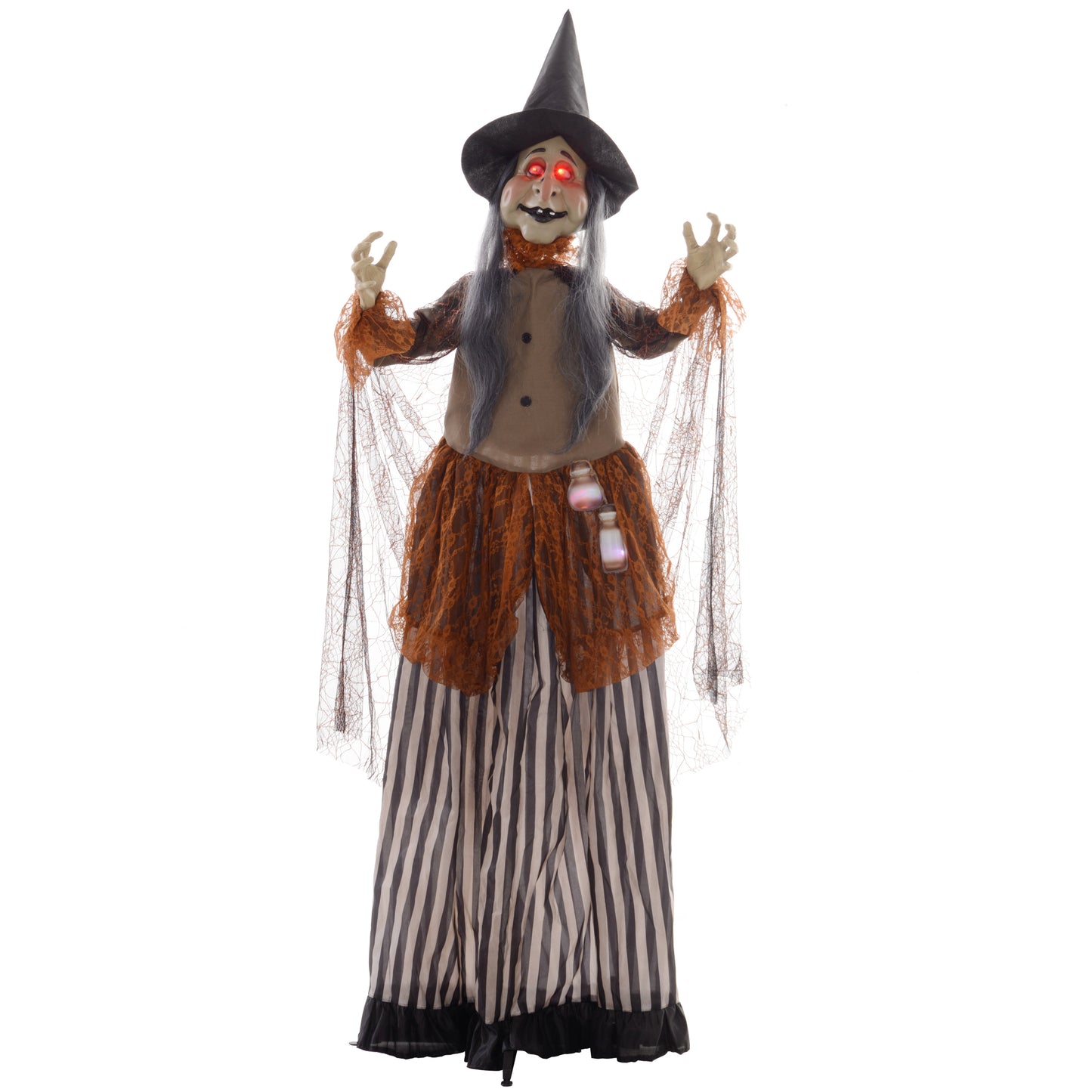 Animated Witch Halloween Decoration - 183cm