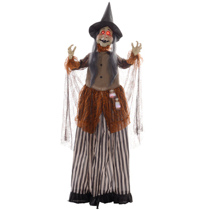 Animated Witch Halloween Decoration - 183cm