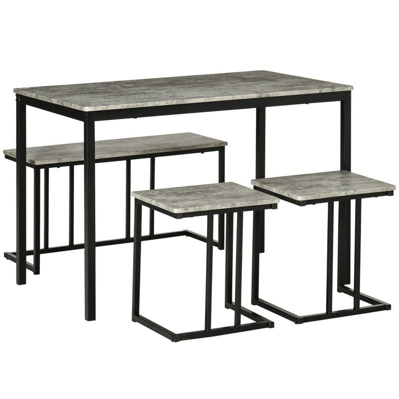 Dining Table Chairs Set 4 People