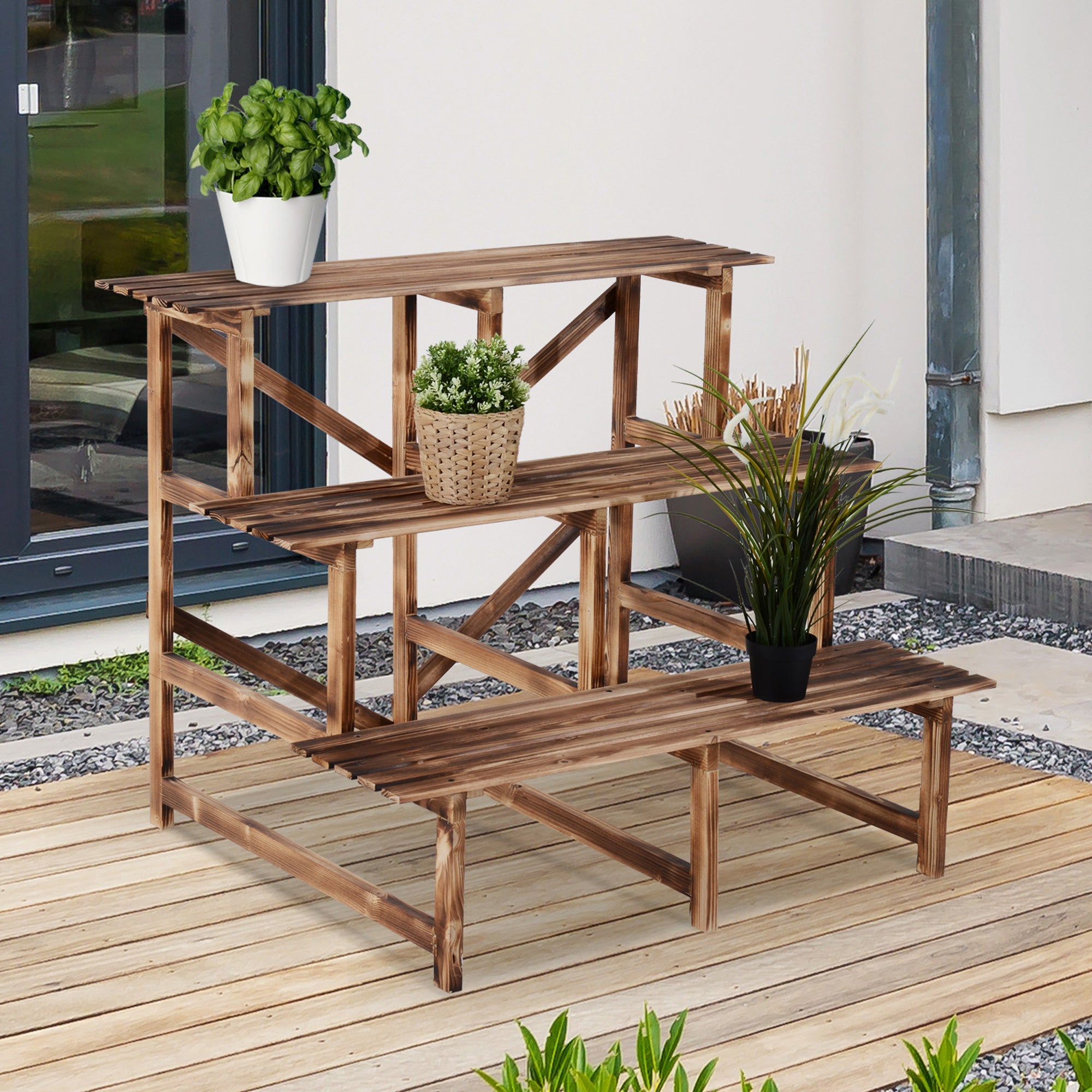 Three Tier Plant Stand 3 Tier Outdoor Plant Stand only 44.99 – Quality Discounts