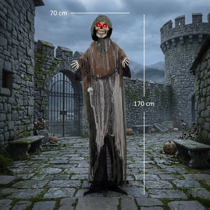 Animated Grim Reaper Halloween Decoration - 170cm