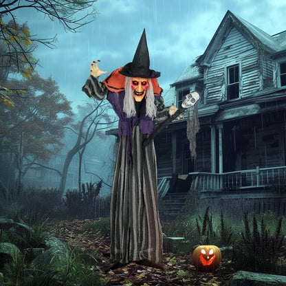 Animated Witch Halloween Decoration - 160cm