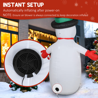 Snowman Inflatable Christmas Decoration - 240cm
