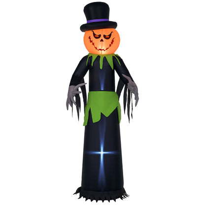 Pumpkin Man Inflatable Halloween Decoration - 250cm