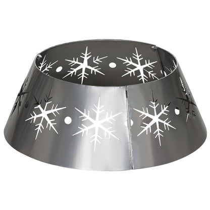 66cm Christmas Tree Skirt Metal Silver   Tips Primary Image
