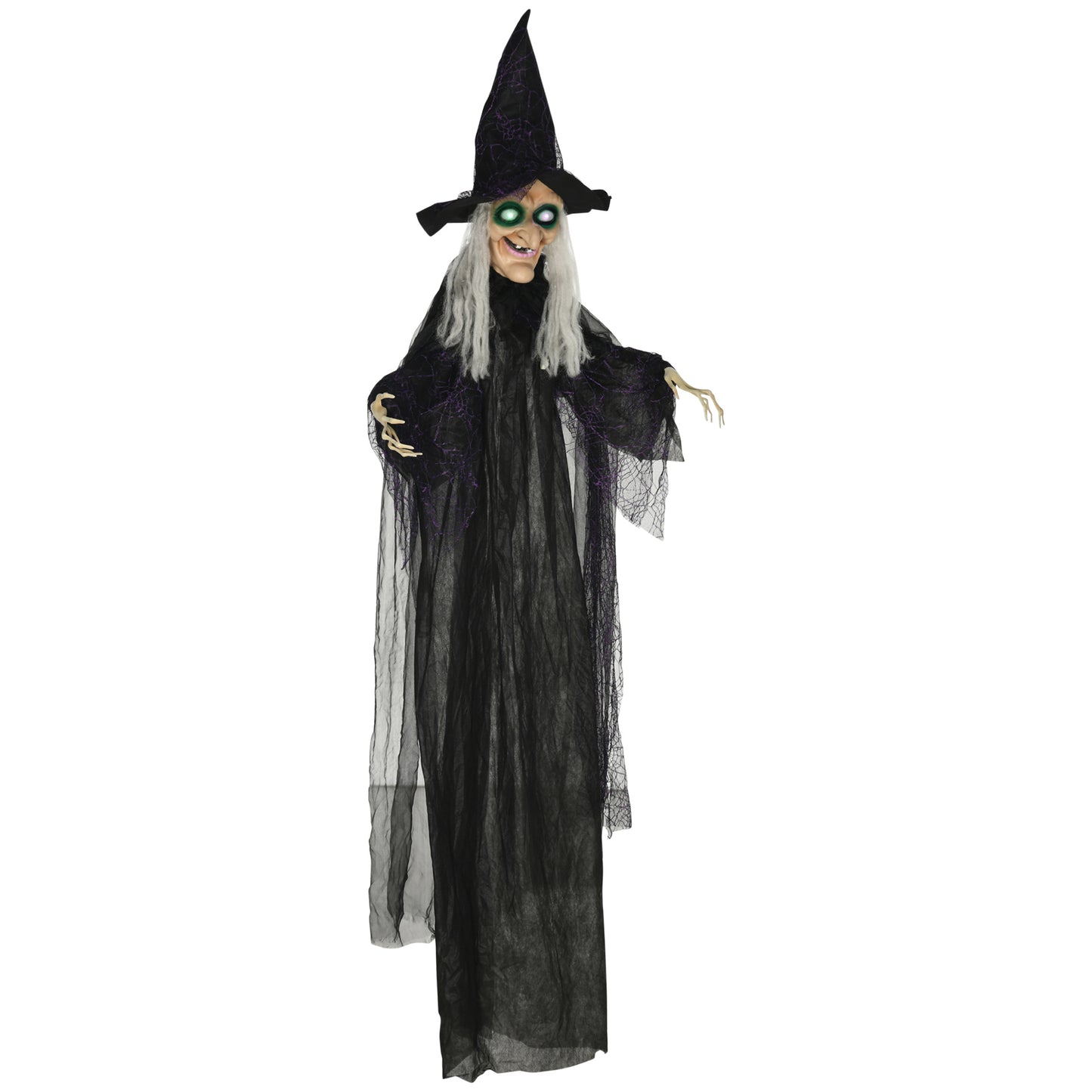 Animated Witch Halloween Decoration - 183cm