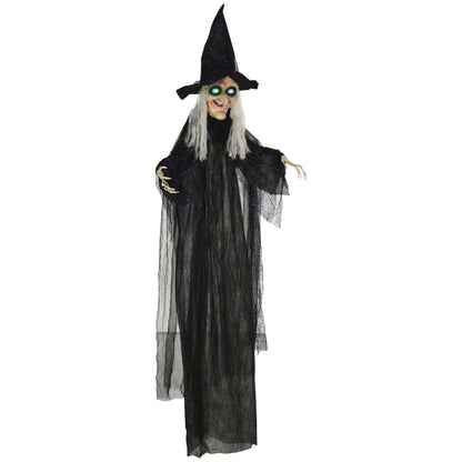 Animated Witch Halloween Decoration - 183cm