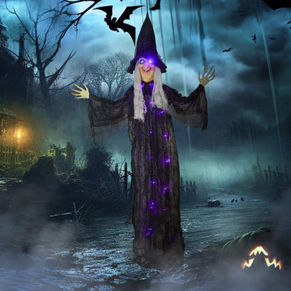 Animated Witch Halloween Decoration - 183cm