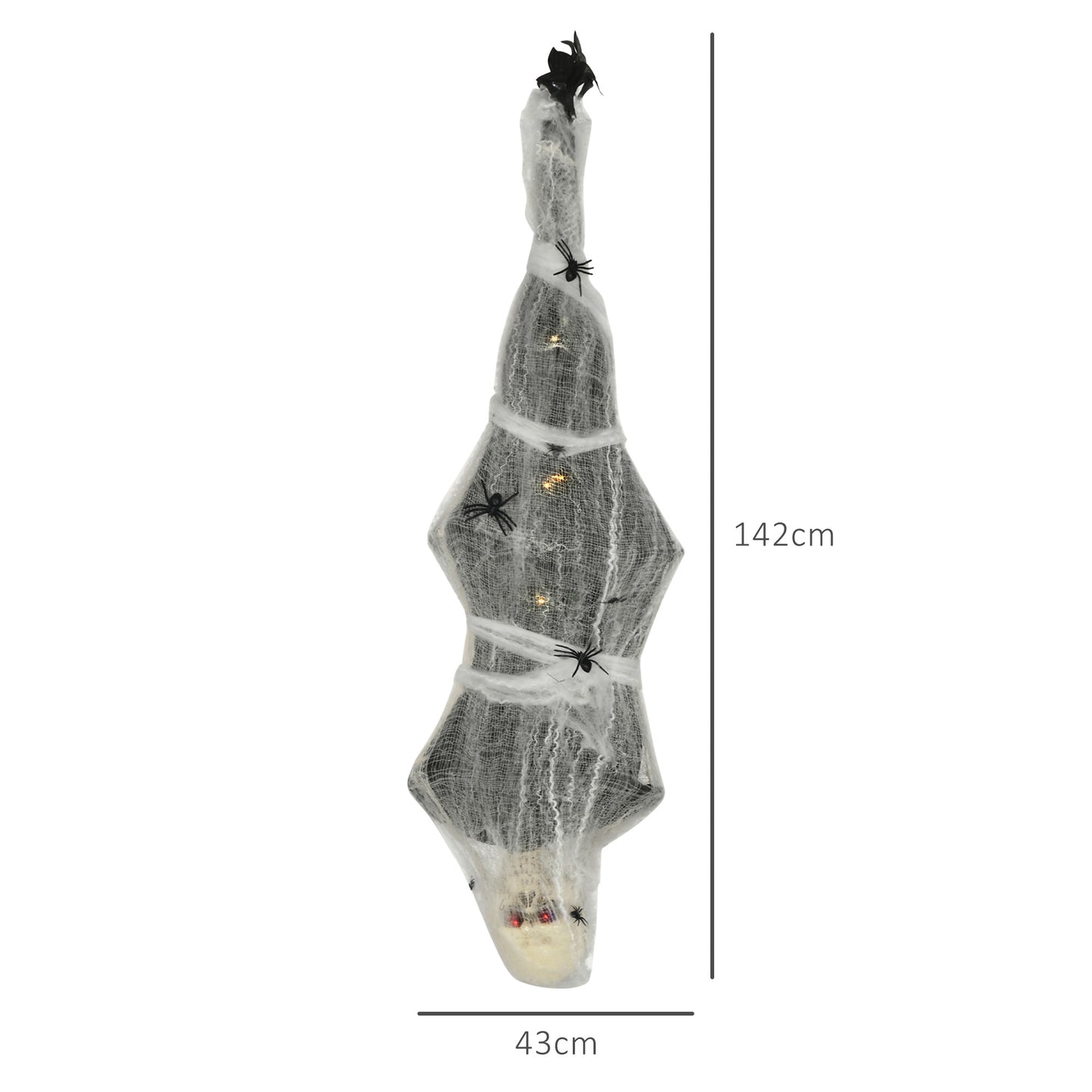 Animated Skeleton Halloween Decoration - 142cm