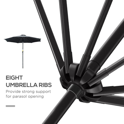 3M Tilting Parasol Garden Umbrellas