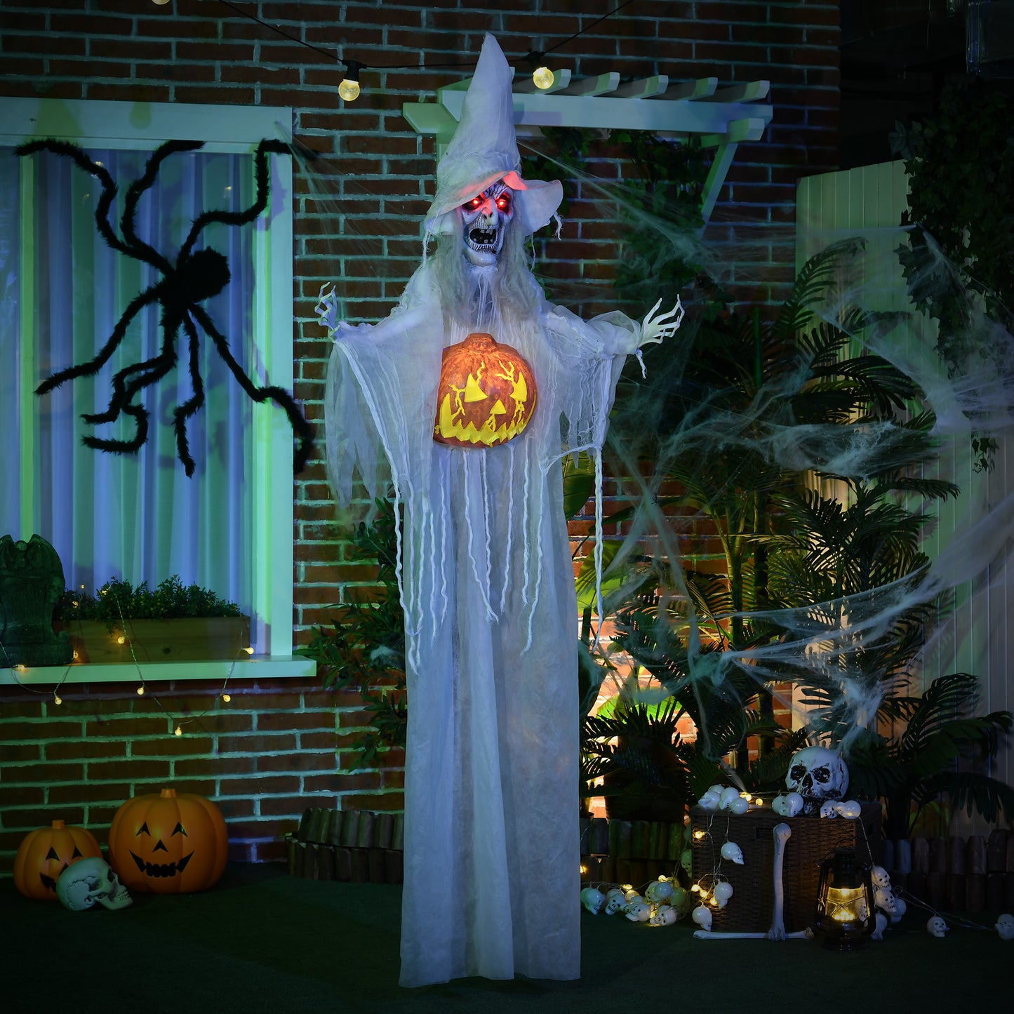 Animated Witch Halloween Decoration - 183cm Primary Image