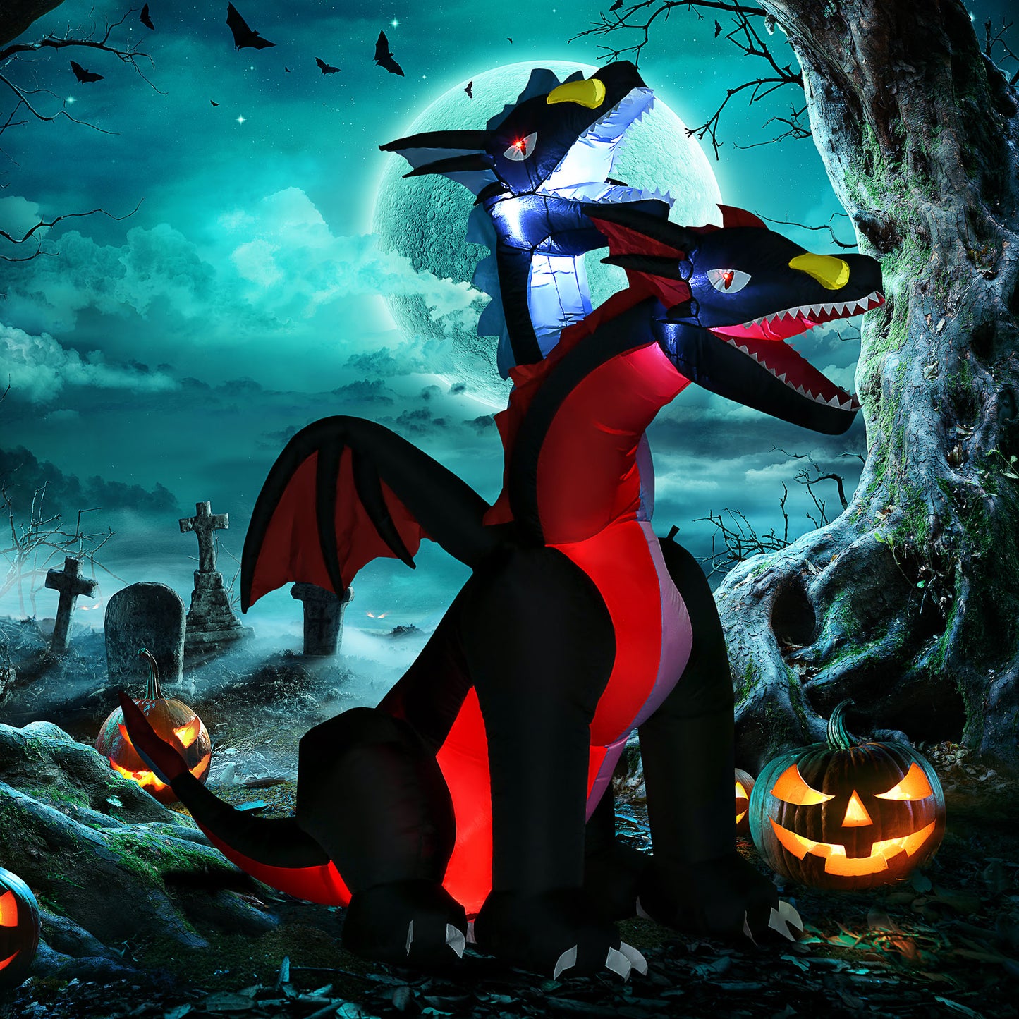 Dragon Inflatable Halloween Decoration - 225cm