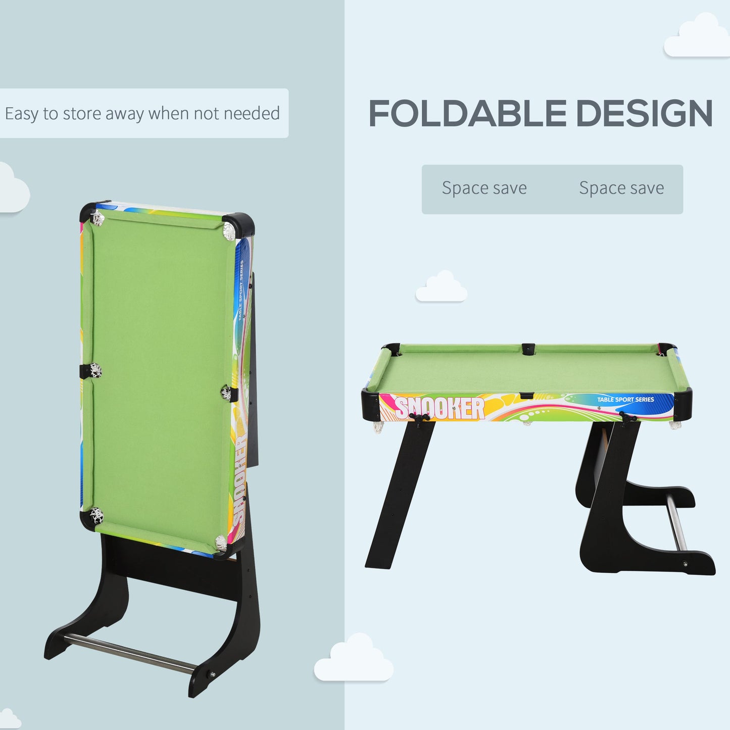 Medium-density fibreboard 4-in-1 Multi Indoor Game Sports Table