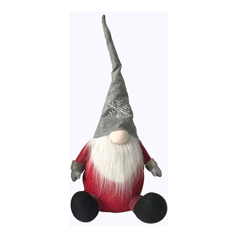 Gonk Christmas Decoration Red & Grey - 46cm by Christmas Inspiration Primary Image