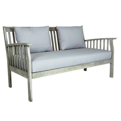 Eco Garden Furniture Set by Wensum - 4 Seats Grey Cushions