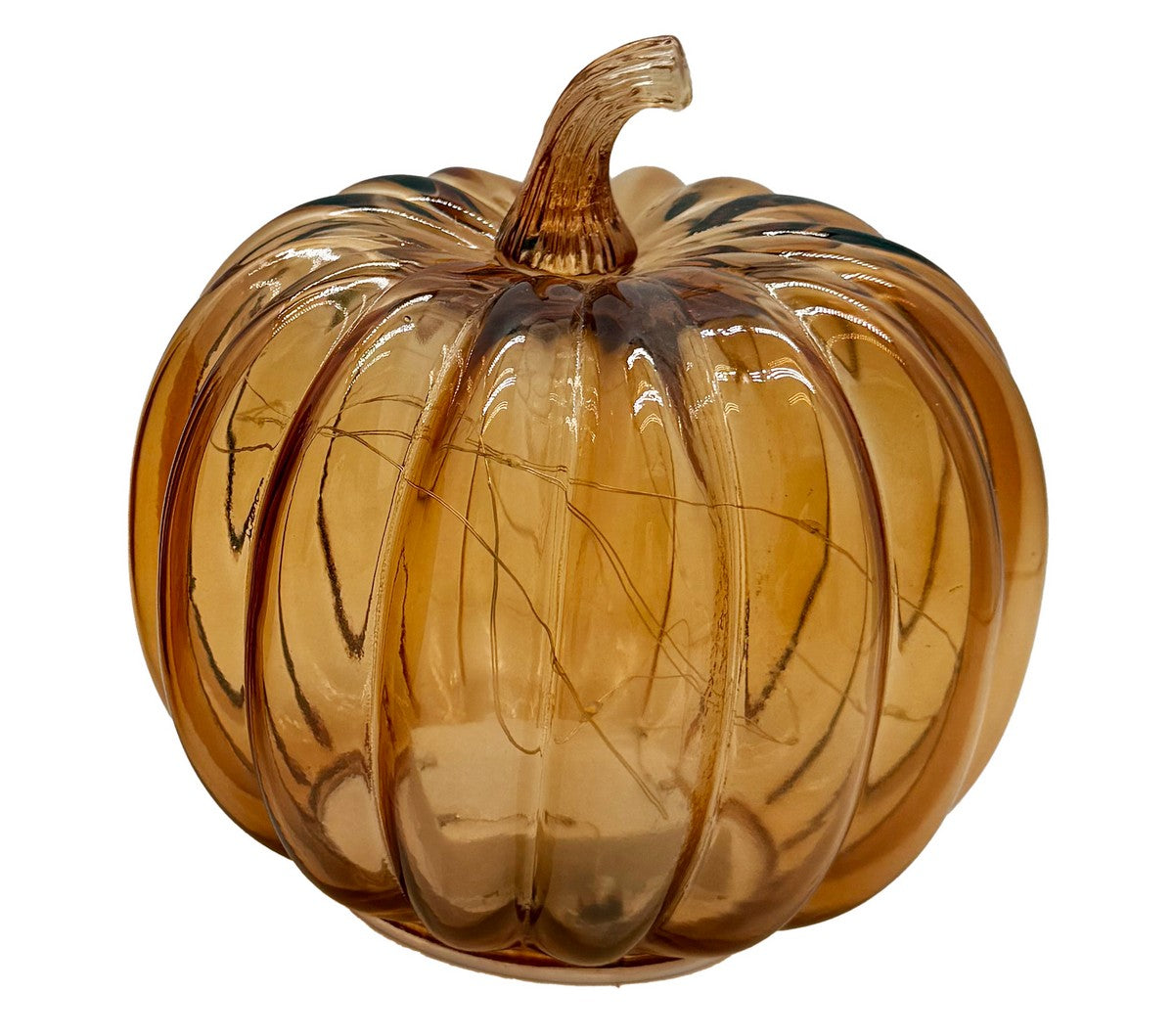 Halloween Pumpkin Light Yellow 16cm