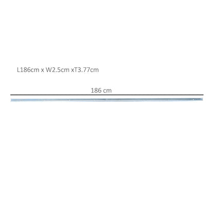 Modern Sliding Barn Door Closet Hardware Track Kit Track System Unit for Single Wooden Door 6FT /1860mm