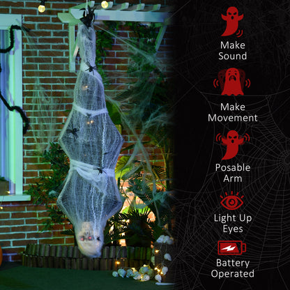 Animated Skeleton Halloween Decoration - 142cm