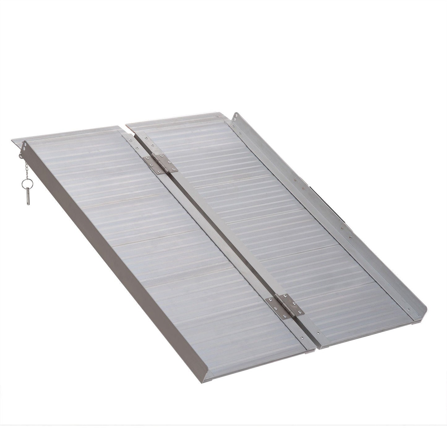 Folding Aluminum Ramp Wheelchairs/Scooters/Pet Mobility Ramp W/Handle 38.5"