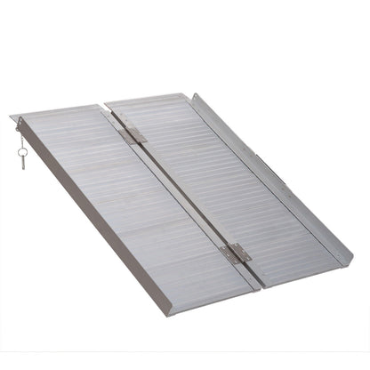 Folding Aluminum Ramp Wheelchairs/Scooters/Pet Mobility Ramp W/Handle 38.5"