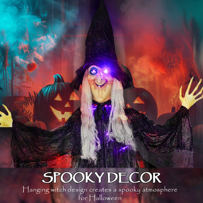 Animated Witch Halloween Decoration - 183cm