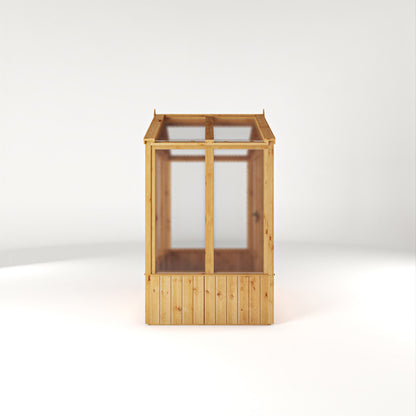 Mercia Woodsman 4' 3" x 6' 1" Apex Greenhouse - Premium Dip Treated Shiplap- Polycarbonate Windows