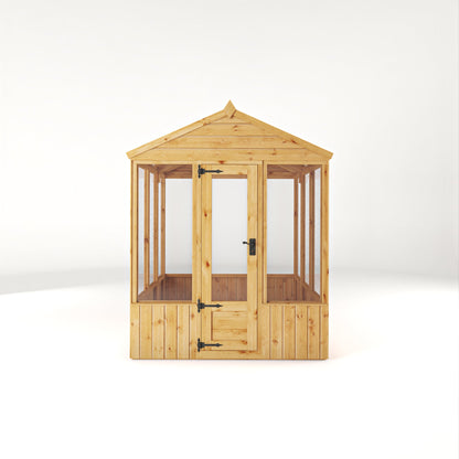 Mercia Woodsman 6' 3" x 6' 1" Apex Greenhouse - Premium Dip Treated Shiplap- Styrene Windows