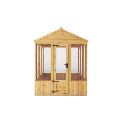 Mercia Woodsman 6' 3" x 6' 1" Apex Greenhouse - Premium Dip Treated Shiplap- Styrene Windows