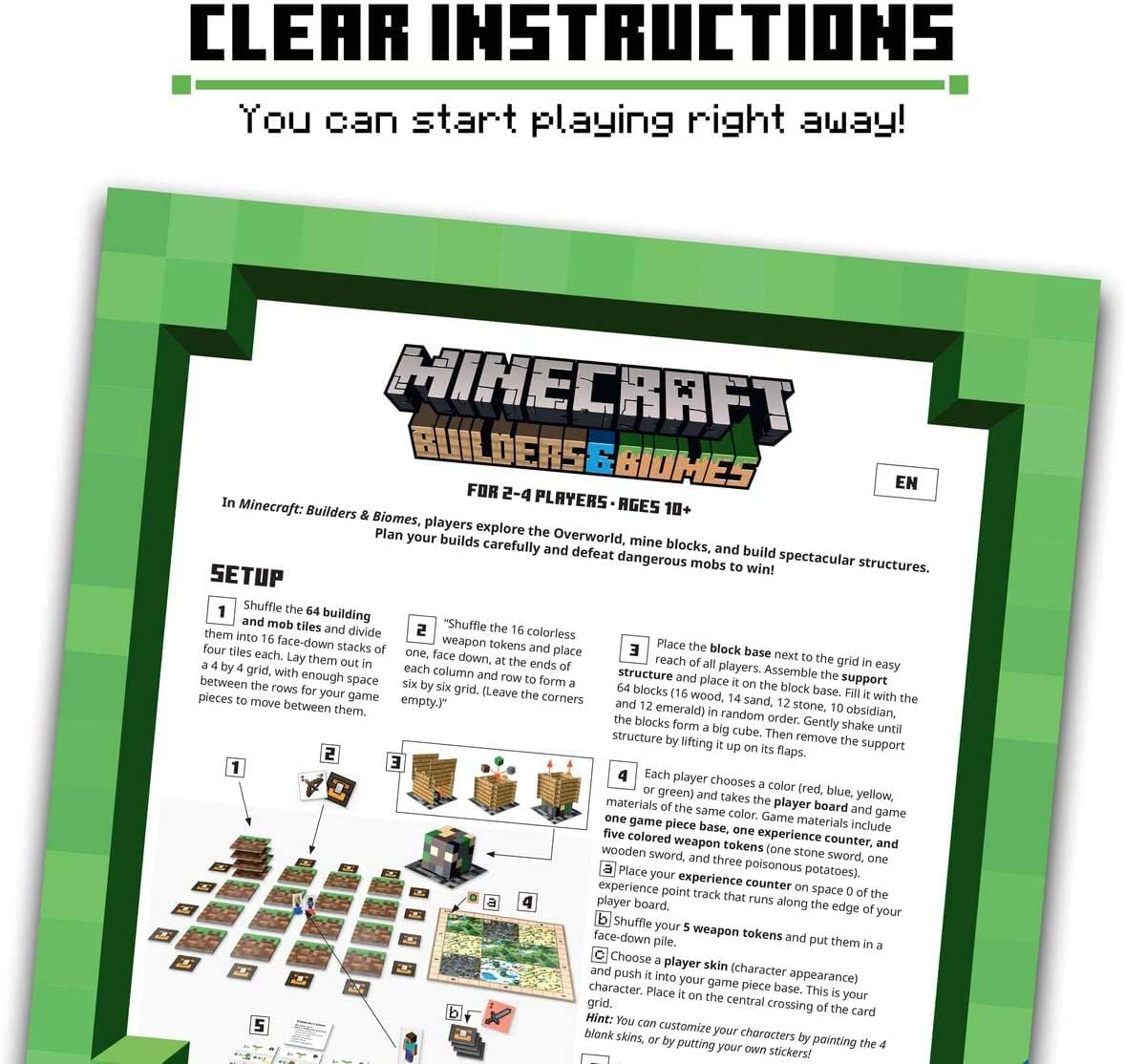 Ravensburger Minecraft Builders & Biomes Strategy Board Game