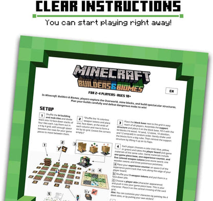 Ravensburger Minecraft Builders & Biomes Strategy Board Game