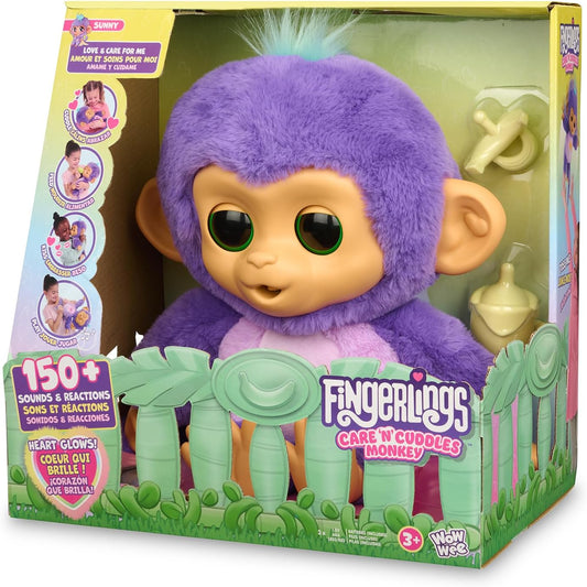 Fingerlings Care ‘n’ Cuddles Interactive Baby Monkey