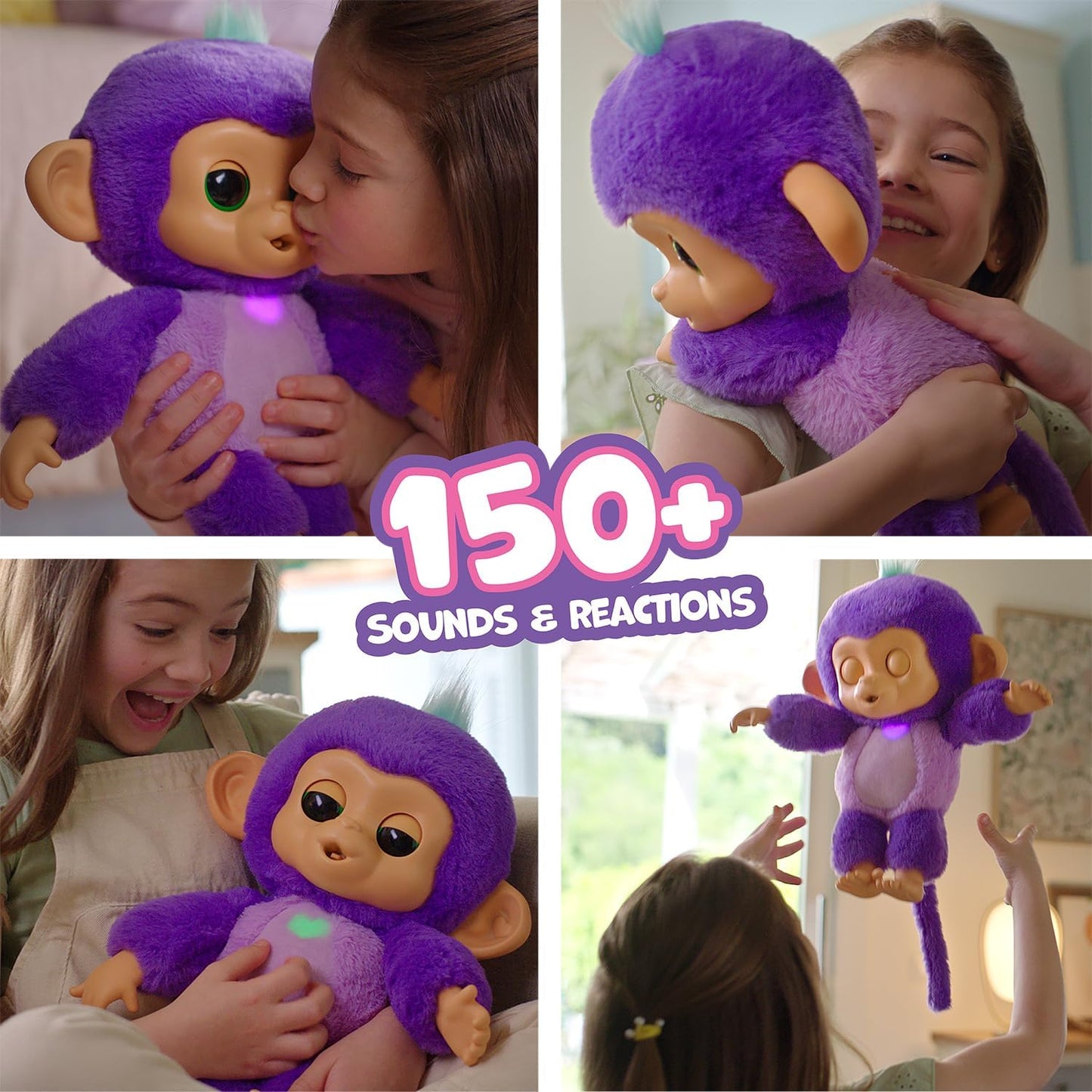 Fingerlings Care ‘n’ Cuddles Interactive Baby Monkey