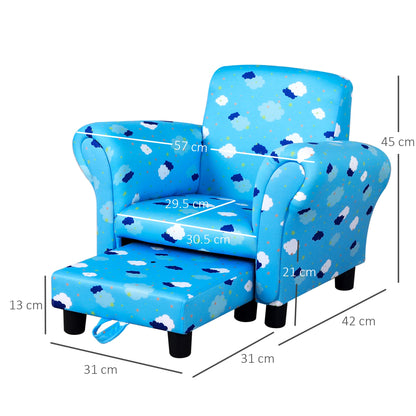Kids Star and Cloud Armchair