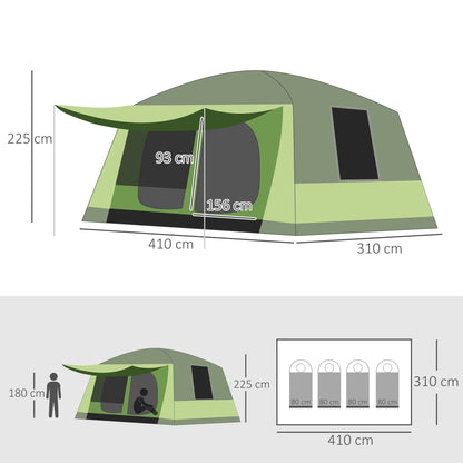Tunnel Tent Camping Shelter w/ Porch