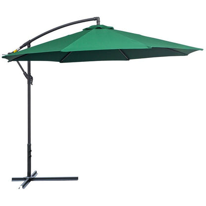 Outsunny 3M Banana Hanging Parasol Umbrella Green Primary Image