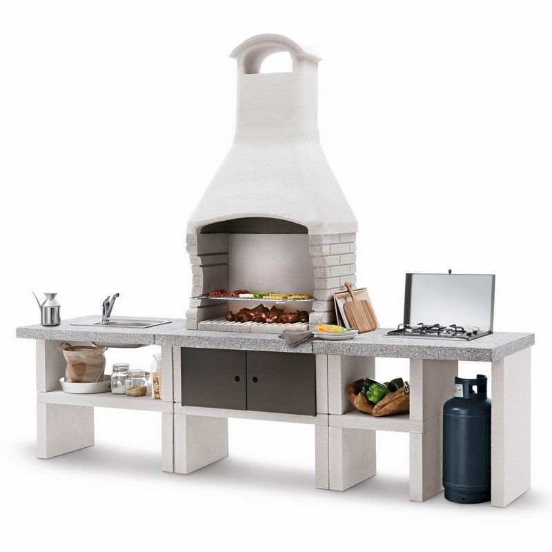 Marbella Masonry Garden BBQ Kitchen by Palazzetti