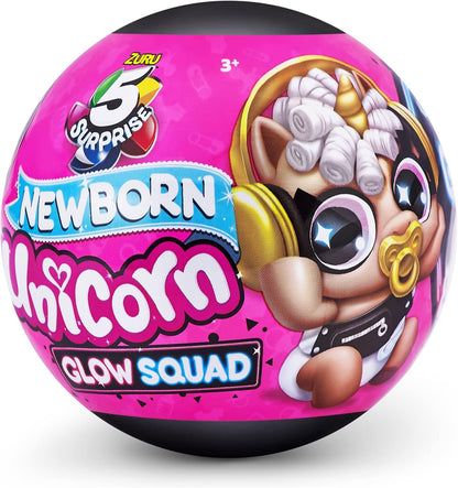 5 Surprise Unicorn Squad Series 6 Newborn Glow Squad